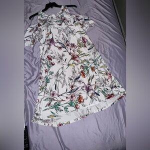 Floral Cold Shoulder Dress